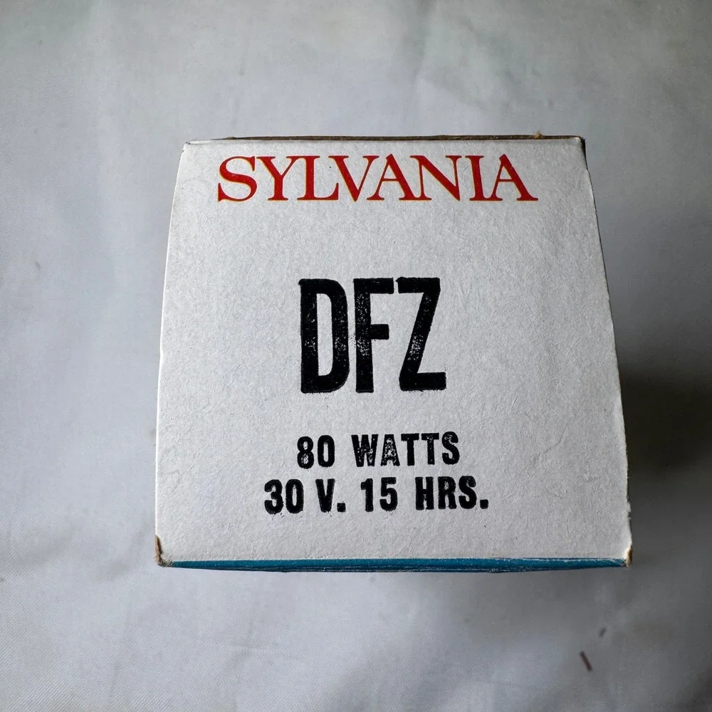 Sylvania DFZ Projector Lamp 80W 30V Blue Top Original Equipment Vintage Bulb NOS